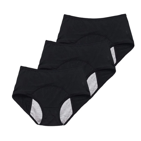 Everie Leak-proof Period Panties Women Menstrual Underwear Breathable Briefs - Picture 3 of 7